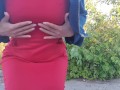 Annalbelle pee in park