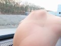 nylonfeets playing on dashboard