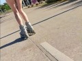 Rollerblade Skater Sexy Russian candid