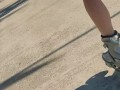 Rollerblade Skater Sexy Russian candid