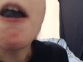 Chewing asmr with nice juicy grapes