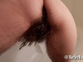 Hairy Legs And Bush Shower And Towel Dry