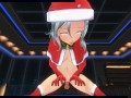 3D HENTAI POV in a Christmas costume saddled your cock