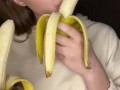 Double banana blow job. Sucking and drooling