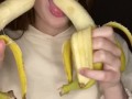 Double banana blow job. Sucking and drooling