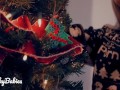 Dress Up the Christmas Tree & Undress Me: Amateur Hot Lesbian Tribbing & Pussy Licking- Kinky Babies
