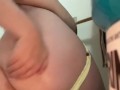 Milkymama pisses on the toilet then squirts milk in bathroom in fan requested video