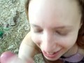 juicy blowjob in the park