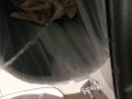 Shakily Pissing in the Garbage