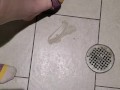 Shakily Pissing in the Garbage