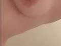 Getting my boobs nice and soapy in the shower
