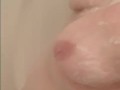 Getting my boobs nice and soapy in the shower