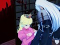 Sephiroth fucking Princess Peach, cum inside her pussy - Super Smash Bros. Hentai