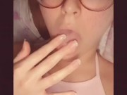 Hot Teen Secret Snap Fingering In School Dormitory Pink Pussy Lips and Perfect Tits