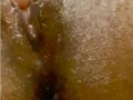 Clit massage JERKING orgasm...so creamy