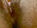 Clit massage JERKING orgasm...so creamy