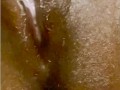 Clit massage JERKING orgasm...so creamy