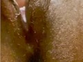 Clit massage JERKING orgasm...so creamy