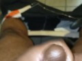 In rest room jacking off