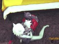 Furry Hentai - White Cat & Black Kitty Yiff