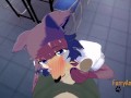 Beastars Hentai - POV Juno Yiff at theater club 2/3