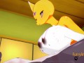 Digimon Hentai - Taomon & Grey Fox Hard Sex 1/2