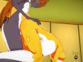 Digimon Hentai - Taomon & Grey Fox Hard Sex 2/2