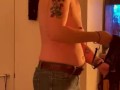 stepmom catches stepson on her getting changed