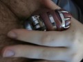 Keeping my boyfriend locked in chastity - I love to tease him