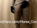 Male Stripper strip tease in tight grey sweats BWC bulge POV w big juicy Cumshot