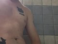 Young male masturbates and cums everywhere