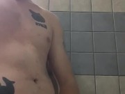 Young male masturbates and cums everywhere