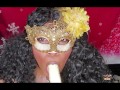 Ebony MILF Gives ASMR Sucking and Moaning Banana Blow Job