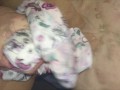 030 パンティをかぶせ、おもらししたおむつを巻き付けてオナニー！