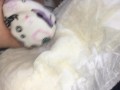 030 パンティをかぶせ、おもらししたおむつを巻き付けてオナニー！