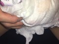 030 パンティをかぶせ、おもらししたおむつを巻き付けてオナニー！