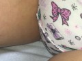 030 パンティをかぶせ、おもらししたおむつを巻き付けてオナニー！