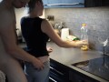  I like to fuck in the kitchen, listen to my orgasm honey (free