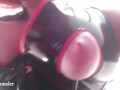 Home Sex Masturbation, PVC catsuit and Dildo Solo Relax Play, Part 3