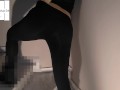 Anal fuck in my yoga pants at the gym stairs.