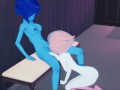 Lapis and Pearl fucking upstairs, licking pussy and tribbing - Steven Universe Hentai.