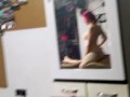 Beautiful Tattooed Teen is Filmed in the Mirror while she Fucked her Neighbor.
