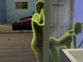 The male member enters the transparent girl and is seen in sex | sims 4 wicked woohoo