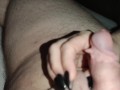 I scratch his balls with my sharp, pointed black nails and rub his cock until he cums *cumblast*