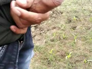 Indian masturbation in outdoor handjob sex