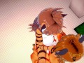 Furry Hentai - Tiger is fucked by a Fox