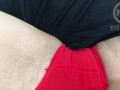 Soaking Wet Panties and Wet Clit Edging to Orgasm Contractions POV