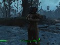 Gentle sex of a couple in the pouring rain in the game fallout 4 | PC gameplay