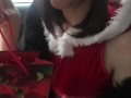 Risky taxi ride naked to Santa Claus