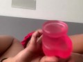 Playing with my pretty pussy until I squirt and cream